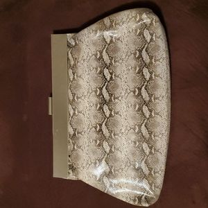 New York & Company printed clutch